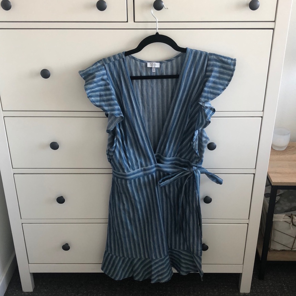 Blue dress, size L, from Tobi.